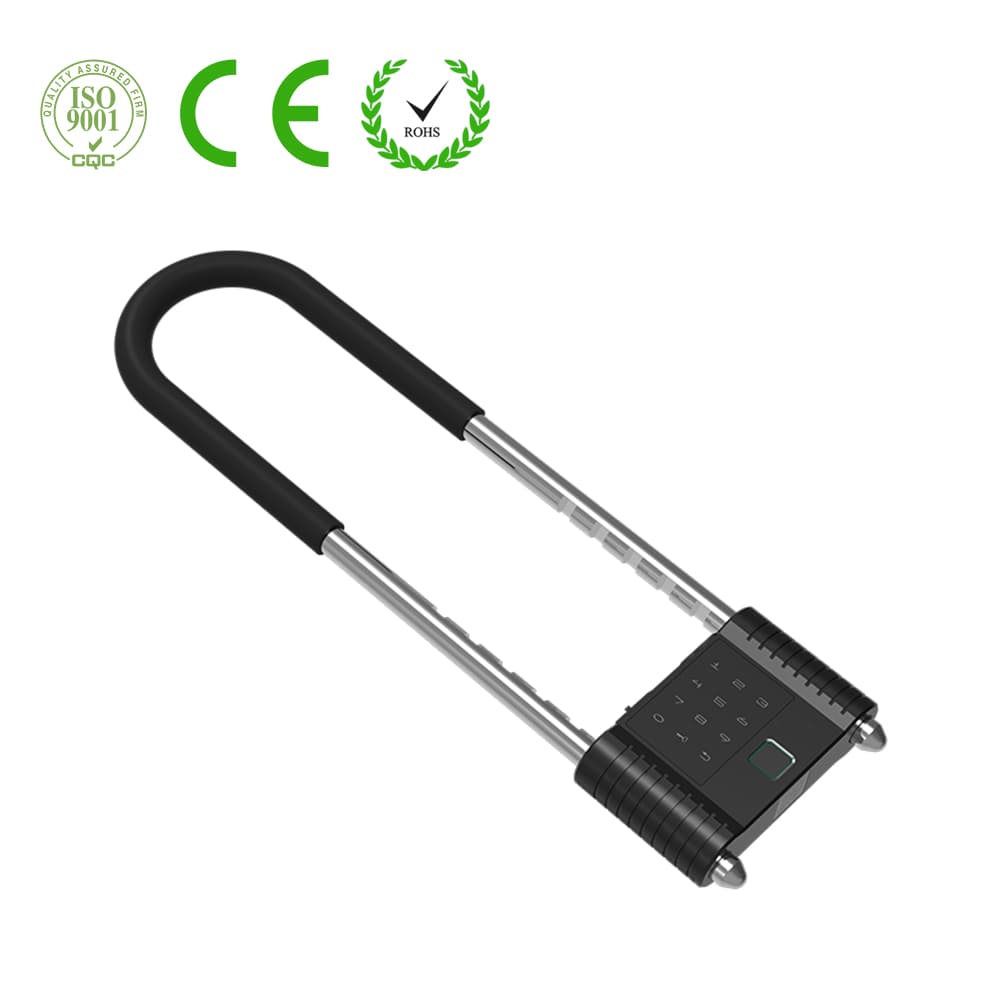 智能U型指紋密碼鎖